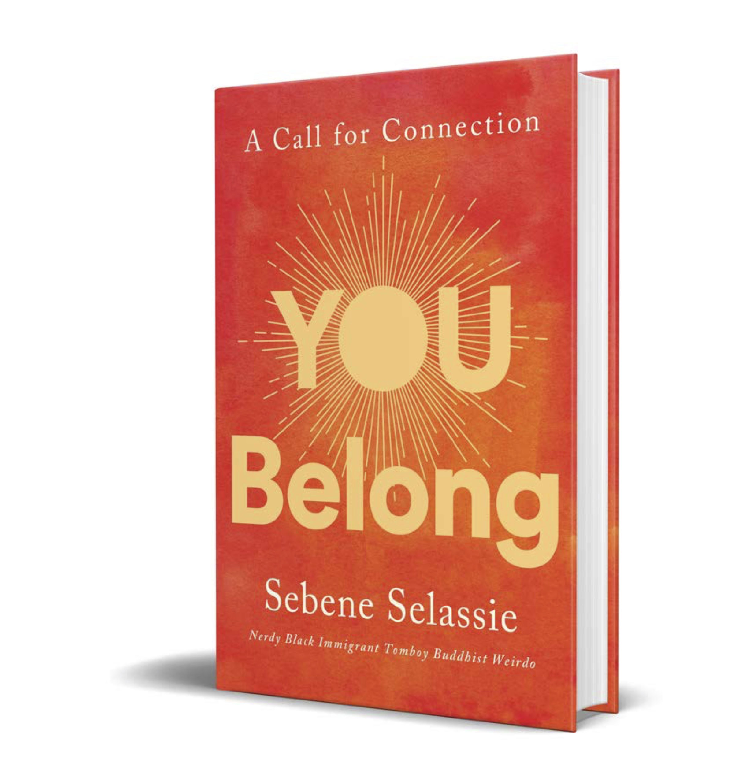Red and yellow cover of Sebene Selassie's book YOU Belong